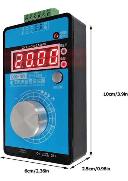 0-5V-10V 0-20MA/4-20MA Sinyal Jeneratörü Ayarlanabilir Akım Voltaj Analog Sinyal Kaynakları Çıktı 24V (Pil Yok) (Yurt Dışından) indirimleri