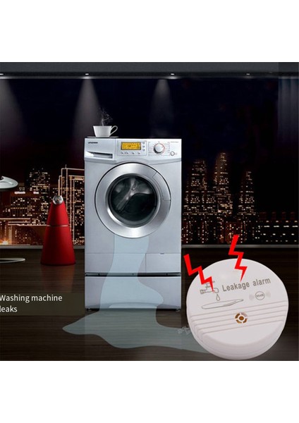Hanehalkı Sızma Önleyici Alarm, Su Daldırma Dedektörü, Çamaşır Makinesi Drenajı Taşma Su Seviyesi Alarmı (Yurt Dışından)