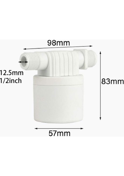 Yüzen Bilyalı Valf Dahili Gömülü Şamandıra Vanası Su Seviyesi Kontrol Vanası Güneş Su Tankı Için (1/2 Inç Taraf) (Yurt Dışından) indirimleri