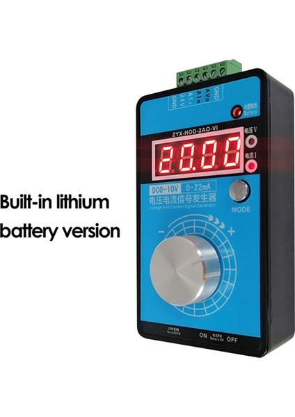 0-5V-10V 0-20M/4-20MA Sinyal Jeneratörü Ayarlanabilir Akım Voltaj Analog Sinyal Kaynakları Çıktı 24V (Pil Ile) (Yurt Dışından) indirimleri