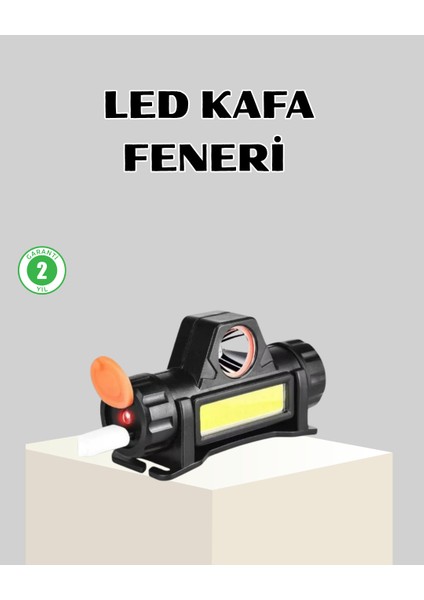 Kamp ve Doğa Için Şarjlı LED Baş Feneri – Mıknatıslı Su Geçirmez - N472J801-M62472