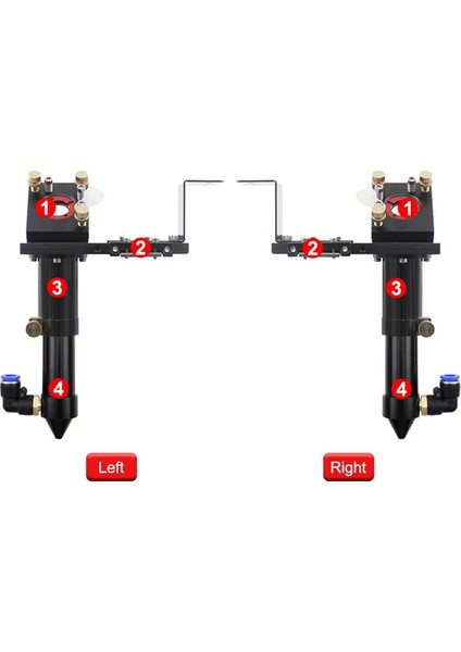Lens Dia Için Co2 Lazer Kafası E Serisi: 20MM Fl: 50.8 ve 63.5 Mm, Lazer Gravür Kesme Makinesi Için Uygun Ayna 25MM (Yurt Dışından) fırsatları