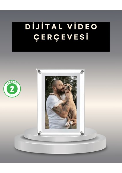 Fotoğraf Video ve Müzik Destekli 7 Inç IPS Dijital Çerçeve – Çoklu Medya De - M408R069-K87