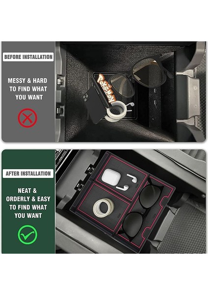 Rivian R1T R1S 2022 Için Orta Konsol Düzenleyici, Kırmızı (Yurt Dışından) indirimleri