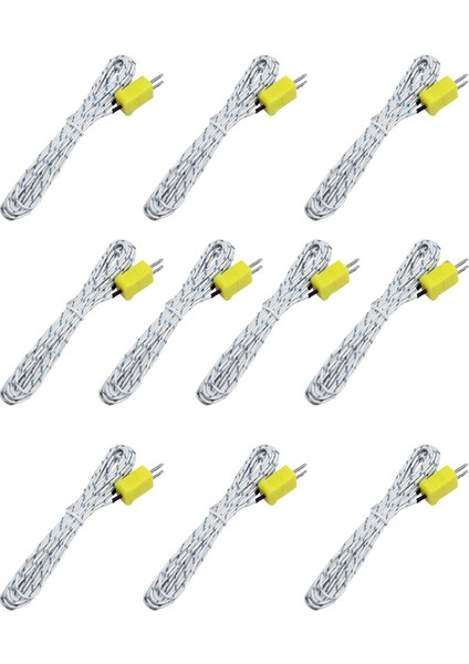 10PCS 3 Metre K Tip Mini Konnektör Termokupl Sıcaklık Prob Sensörü -50-350 ° C Sıcaklık Algılama Hattı (Yurt Dışından)