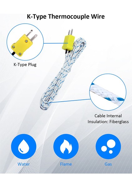 10PCS 3 Metre K Tip Mini Konnektör Termokupl Sıcaklık Prob Sensörü -50-350 ° C Sıcaklık Algılama Hattı (Yurt Dışından) fırsatları