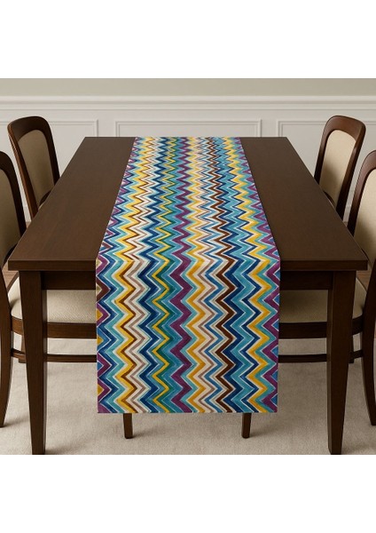 Renkli Duck Keten Runner 40*140 cm