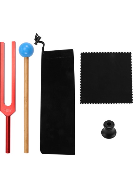 432 Hz Hammer ile Çatal Tuning Çatal, Ses Iyileştirme Terapisi ve Yoga, Alüminyum Alaşım Ayarlama Çatalı Kırmızı (Yurt Dışından) fiyatları