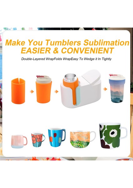 3 Adet Kupa Pres Için Silikon Sargı, 3 Kalınlıkta Uyumlu Süblimasyon Bardak Baskı Sıcaklığı Silikon Kupa Için (Yurt Dışından) indirimleri