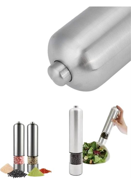 Pilli Otomatik Baharat Değirmeni Gıda Sınıfı Çelik Sessiz Öğütücü Alet - M038R881-K19038 modelleri