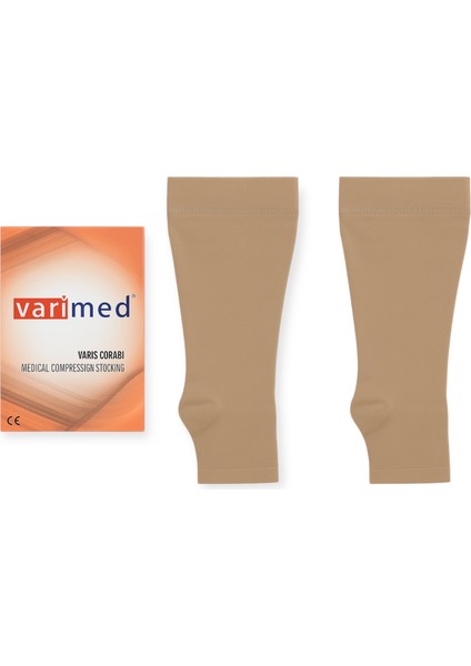 Varis Çorabları Diz Altı Ucu Açık 2li Paket Ten Rengi