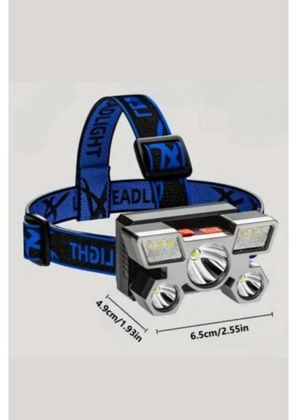 El Feneri Süper Kafa Lambası 4 Modlu 5 LED Kafa Feneri - M159R945-K52159 fırsatları