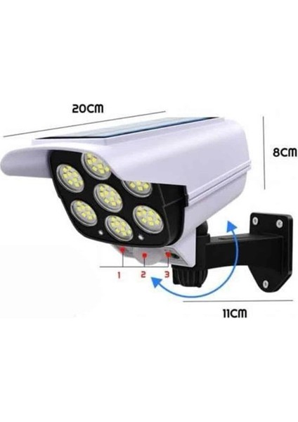 Solar Bahçe Lambası Uzaktan Kumandalı Kamera Görünümlü Hareket Sensörlü - N456J820-M30456 indirimleri