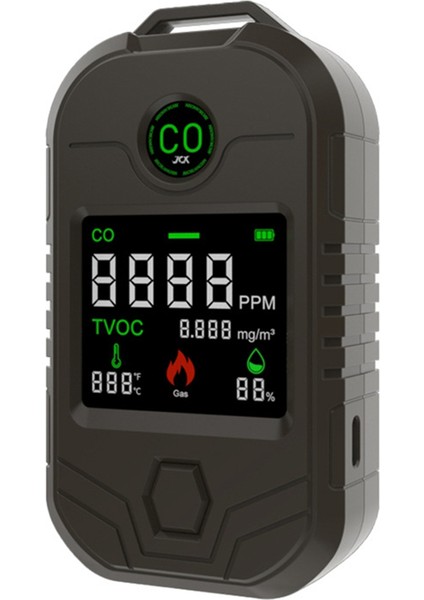 4 Aradan 1 Portatif Karbon Monoksit Dedektörü Sıcaklık ve Nem Uzun Süreli Co Alarm Dış Mekan El Feneri Dedektörü (Yurt Dışından)