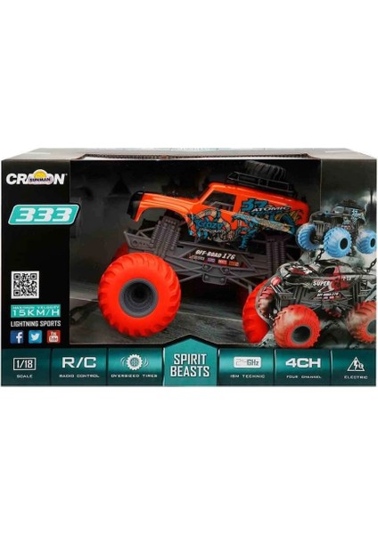 Bfs 1:18 Spirit Beasts Jeep USB Şarjlı Uzaktan Kumandalı Araba 25 cm fırsatları