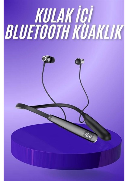 Bluetooth Kulaklık Şarj Göstergeli 100 Saat Şarj Kapasiteli Sporcu Kulaklık - M374R891-K16374 fiyatları