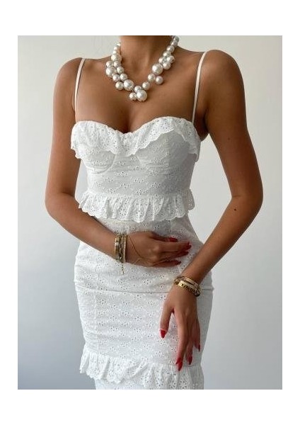 Lere Ip Askılı Elbise