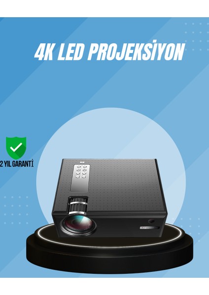 Yüksek Parlaklıkta Projeksiyon Cihazı – 1080P Destekli Taşınabilir Ev Sinemas - M755R253-K81
