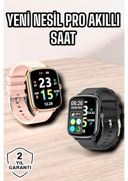 Yeni Nesil Akıllı Saat Arama Bildirimleri Uyku & Kalp Atış Takibi - T779G753-Z70779