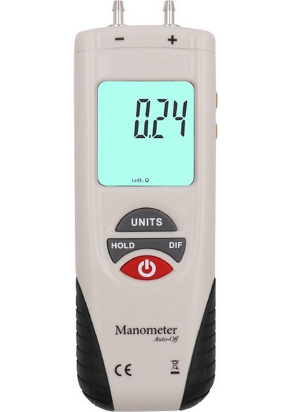 HT-1890 Gaz Basınç Göstergesi Manometre Dijital Manometre Verileri Çift Port Hava Basınç Göstergesi Hvac Gaz Testi Ölçeme (Yurt Dışından)