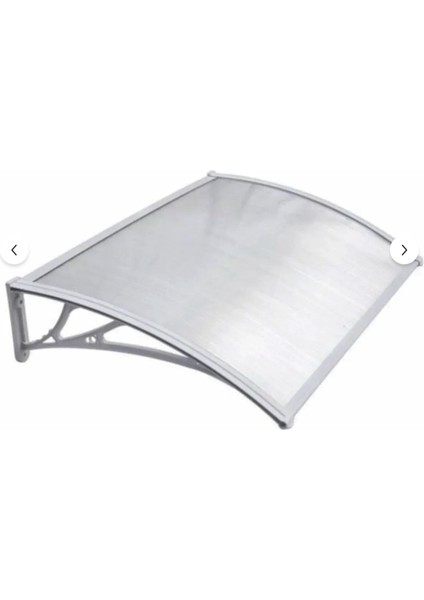 Kapı Pencere Üstü Pratik Sundurma 120 x 60 cm Gri