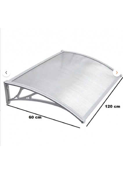 Kapı Pencere Üstü Pratik Sundurma 120 x 60 cm Gri fiyatları