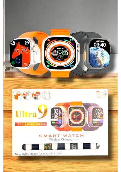 Akıllı Saat Bluetooth Bağlantılı 2.09 Inç Hd Ekran ve Çok Yönlü Sağlık T - M001B293-N06 indirimleri