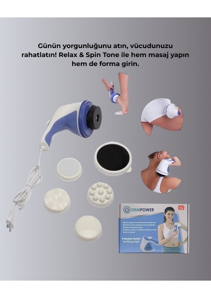 Kas Rahatlatıcı ve Yağ Yakma Masaj Makinesi – Hız Ayarlı - MCT6222-5659 fiyatları