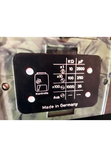 1960 Lar Ohmmetre Dirençölçer - Deri Kutusunda - Çalışır Durumda
