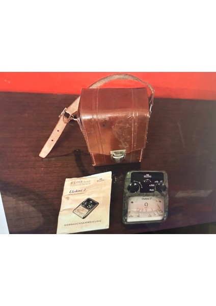 1960 Lar Ohmmetre Dirençölçer - Deri Kutusunda - Çalışır Durumda fiyatları