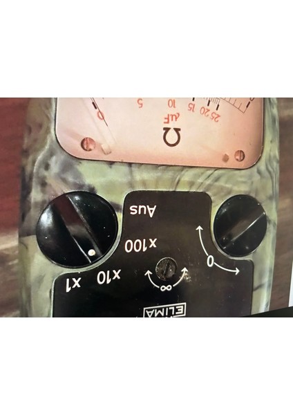 1960 Lar Ohmmetre Dirençölçer - Deri Kutusunda - Çalışır Durumda