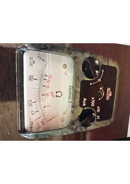 1960 Lar Ohmmetre Dirençölçer - Deri Kutusunda - Çalışır Durumda