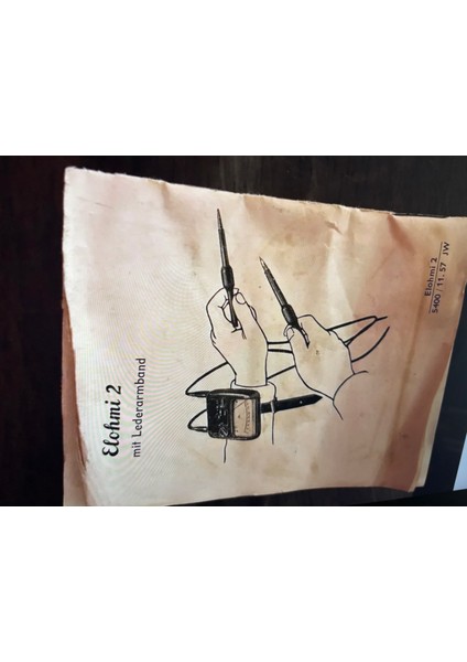 1960 Lar Ohmmetre Dirençölçer - Deri Kutusunda - Çalışır Durumda