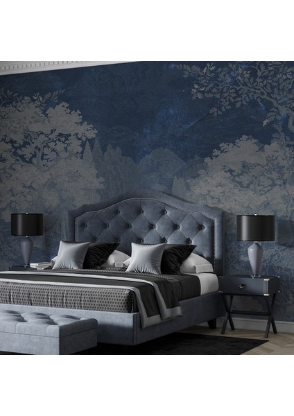 Eskiz Manzara Yeşil Duvar Kağıdı -Isı ve Ses Yalıtımı Yırtılmaz fırsatları