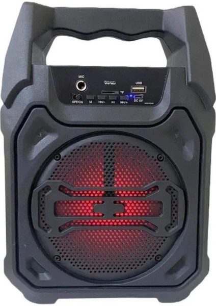Bluetooth Hoparlör LED Işıklı Taşınabilir Kablosuz Speaker Uzun Pil Ömrü - M018B855-N97018 indirimleri