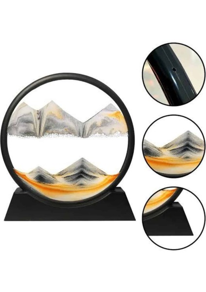 3D LED Işıklı Kum Saati Gece Lambası Hareketli Sulu Kum Saati Orta Boy - M795R301-K88795 fiyatları