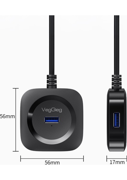 4 Portlu Type-C to USB 3.0 Çoklayıcı Hub