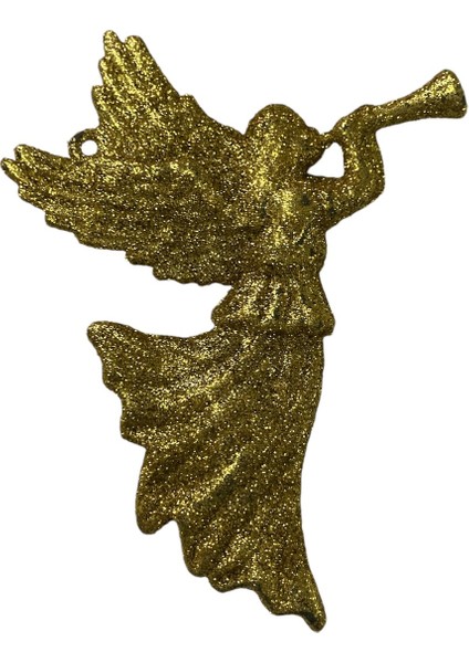 2'li Yılbaşı Ağacı Simli Melek Süs Altın 11,5 cm fiyatları