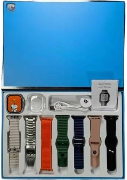 Akıllı Saat 7 Kordon Hediyeli Takvim Alarm Nabız Ölçer Bildirim Görme Sesli G? - M601R302-K65 indirimleri