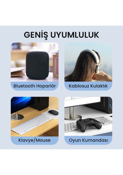 UB503 Bluetooth 5.3 Adaptör Mini USB Dongle indirimleri