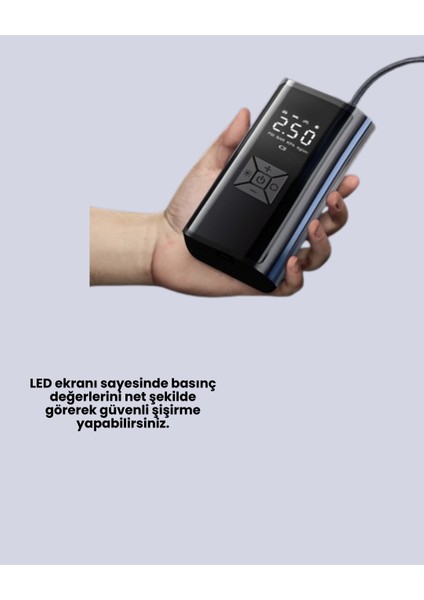 Kablosuz Kullanımlı Dijital Kontrollü Taşınabilir Şişirme Cihazı - N069J869-M77069 fırsatları