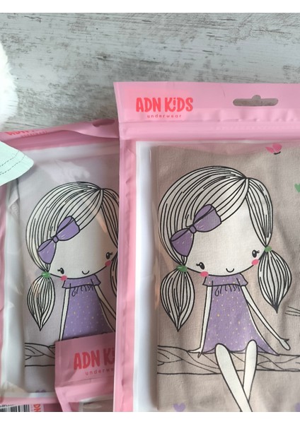 Kız Çocuk Atlet Külot Takım 6'lı %100 Pamuk Nefes Alabilen fırsatları