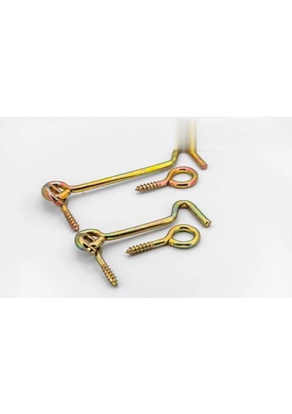 Kapı Pencere Halkalı Çengel, Kanca Kilit 250 - 5 Adet