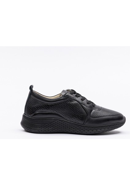 6313-1 Siyah Deri Spor Poli Tabanlı Ayakkabı fiyatları