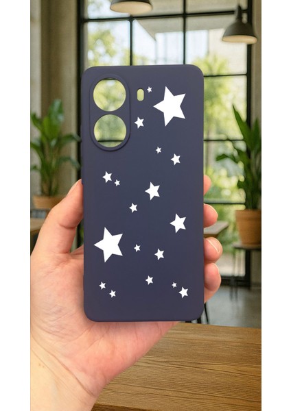 Xiaomi Poco X7 Pro Mini Yıldız Desenli Silikon Darbe Emici Klasik Korumalı Rubber Kılıf fiyatları