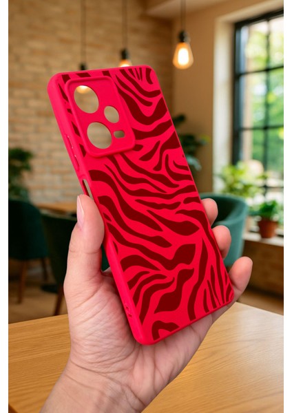 Xiaomi Redmi Note 12 Pro 5g Zebra Desenli Silikon Darbe Emici Klasik Korumalı Rubber Kılıf modelleri