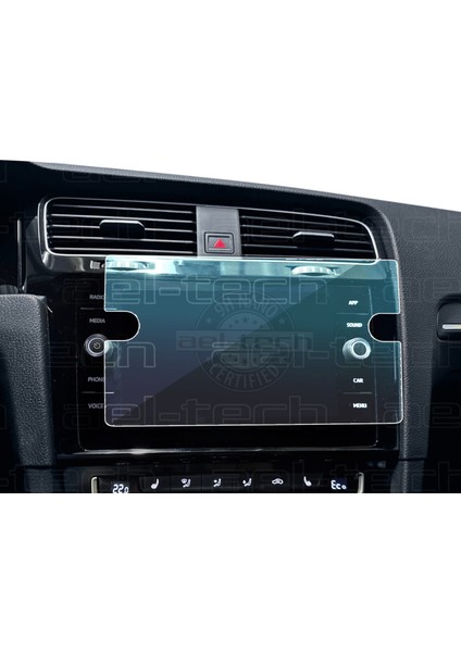 Volkswagen Golf 7-7,5 Uyumlu 8 Inç Multimedya 9h Nano Ekran Koruyucu