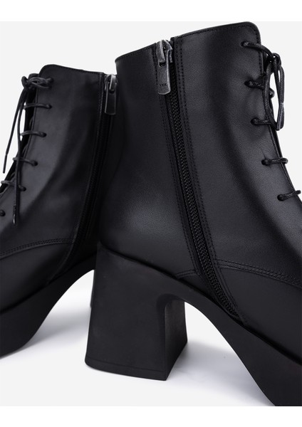 Kadın Hakiki Deri Siyah Topuklu Bot 51 86123 Bn Bot SK25-26 Sıyah Dr indirimleri