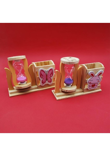 Kum Saati Kalemlik Kutulu