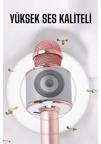 Taşınabilir Bluetooth Karaoke Mikrofon: Hafıza Kart Girişli Etkileyici Performan - M068B826-N66 fırsatları